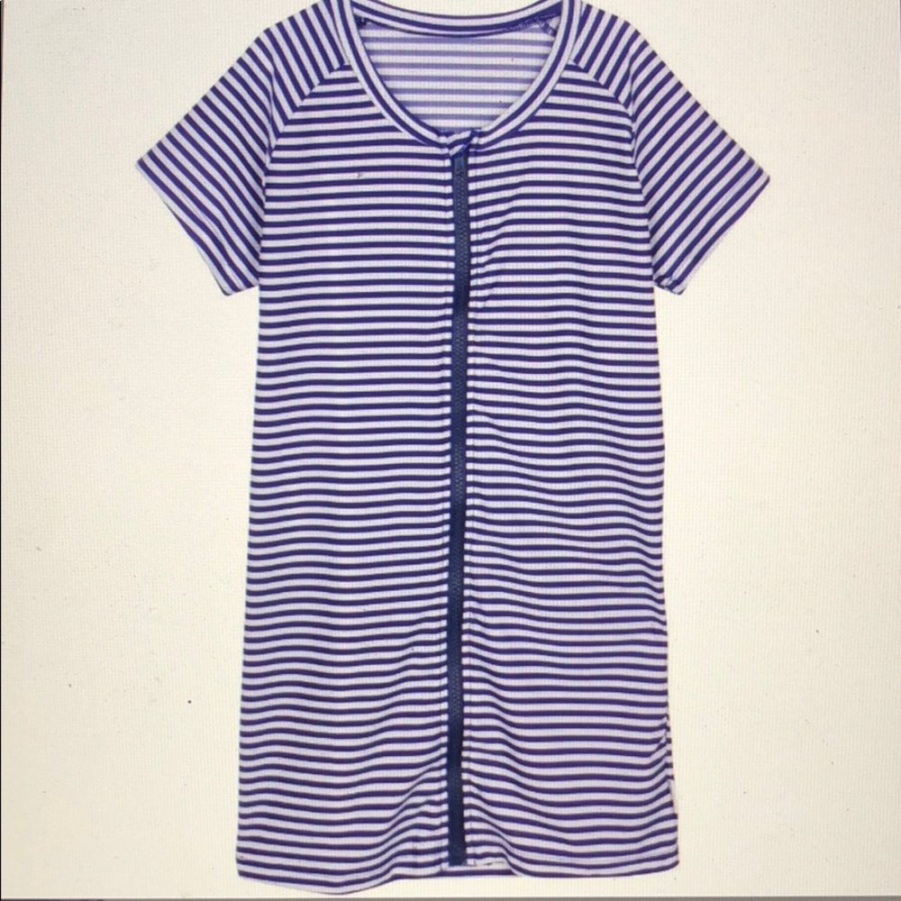 Women’s short sleeve zipper rash guard